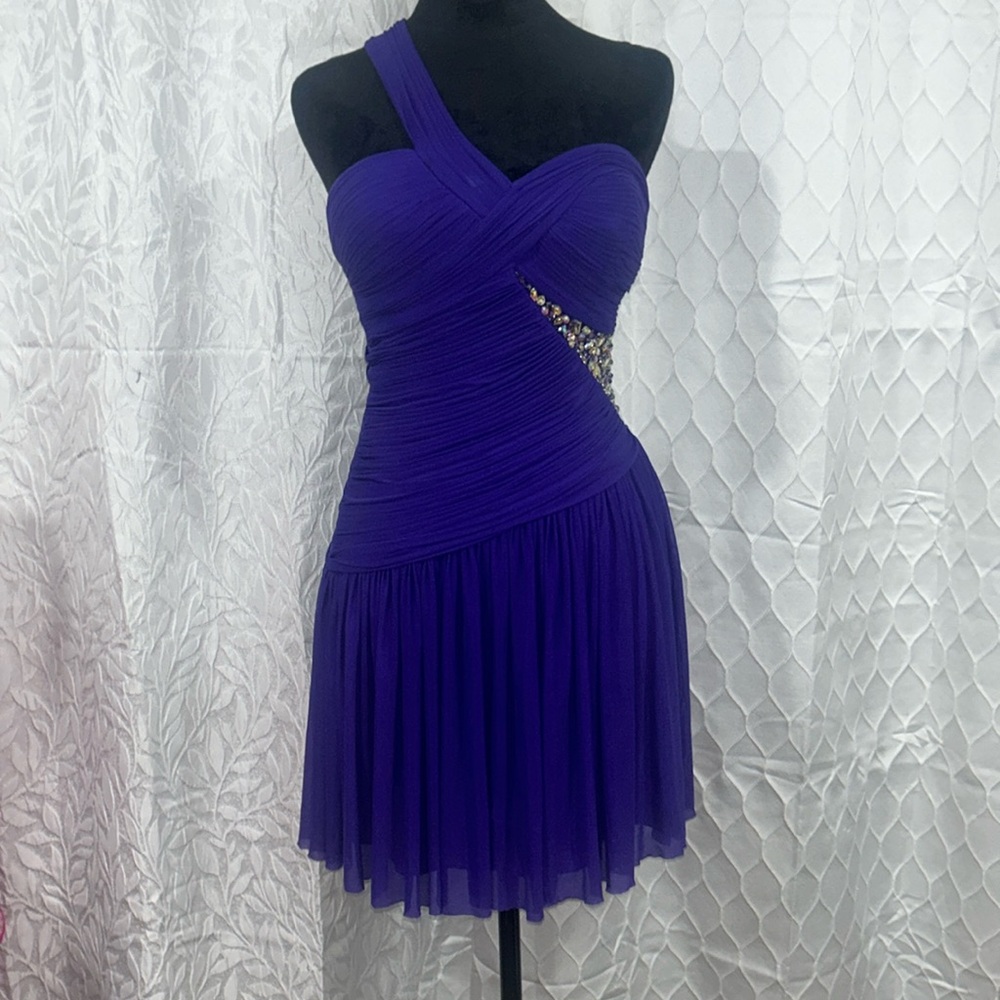 purple and silver coctail dress new with tag